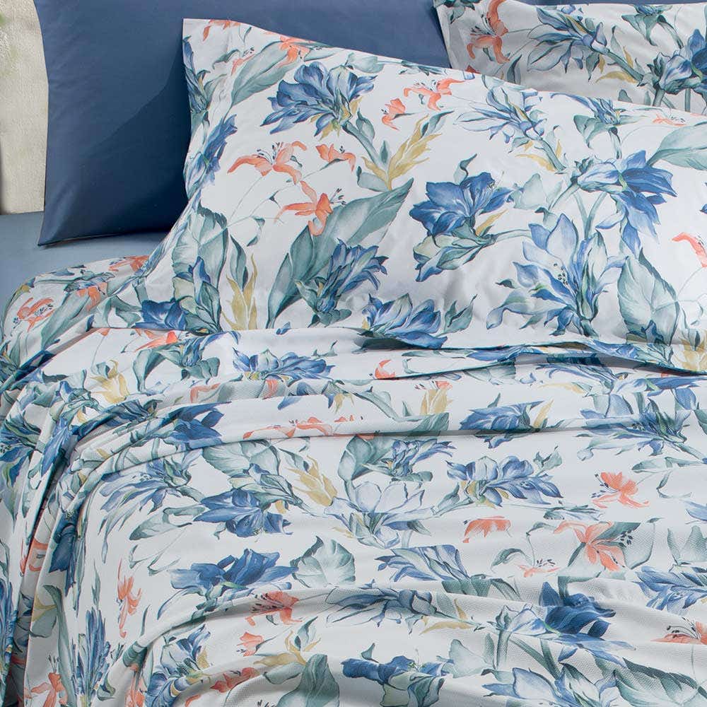 Completo Lenzuola In Percalle BELLA matrimoniale by Gabel