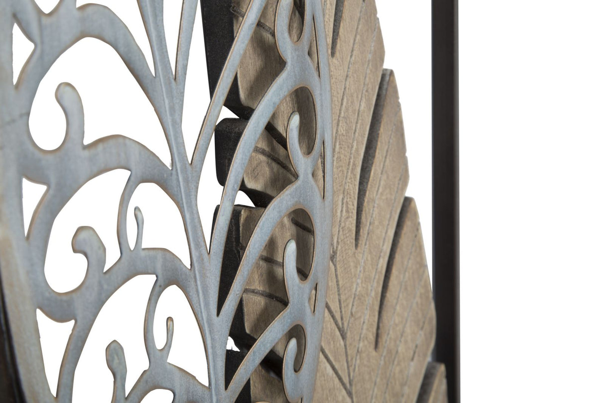 PANNELLO IN FERRO E LEGNO FOGLIE -B- FERRETTI