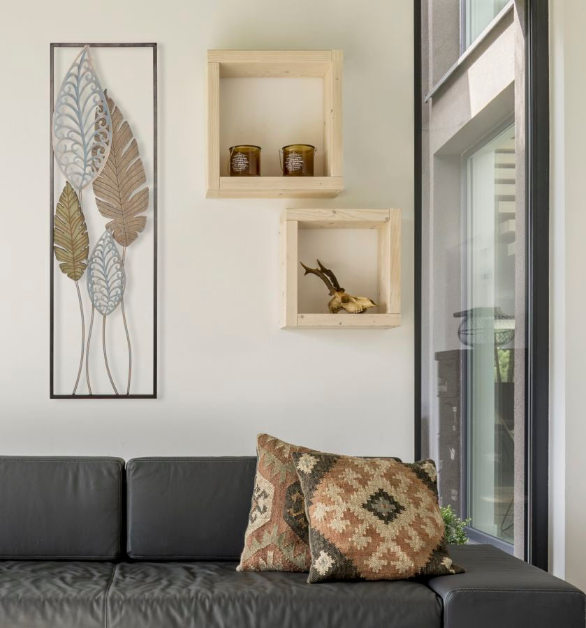 PANNELLO IN FERRO E LEGNO FOGLIE -B- FERRETTI