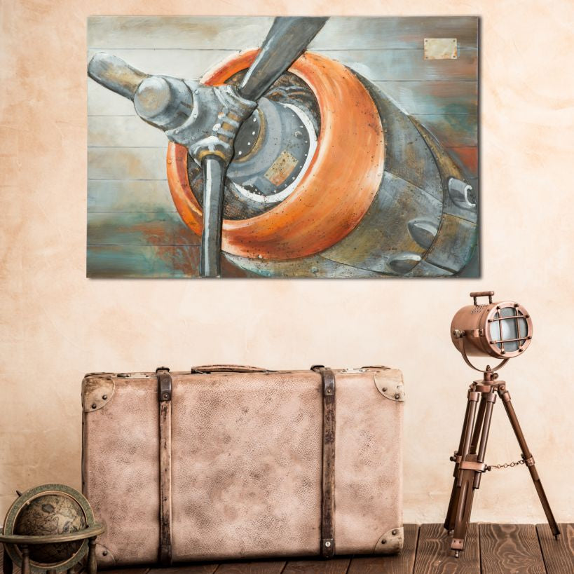 DIPINTO SU TELA AVIATOR - FERRETTI