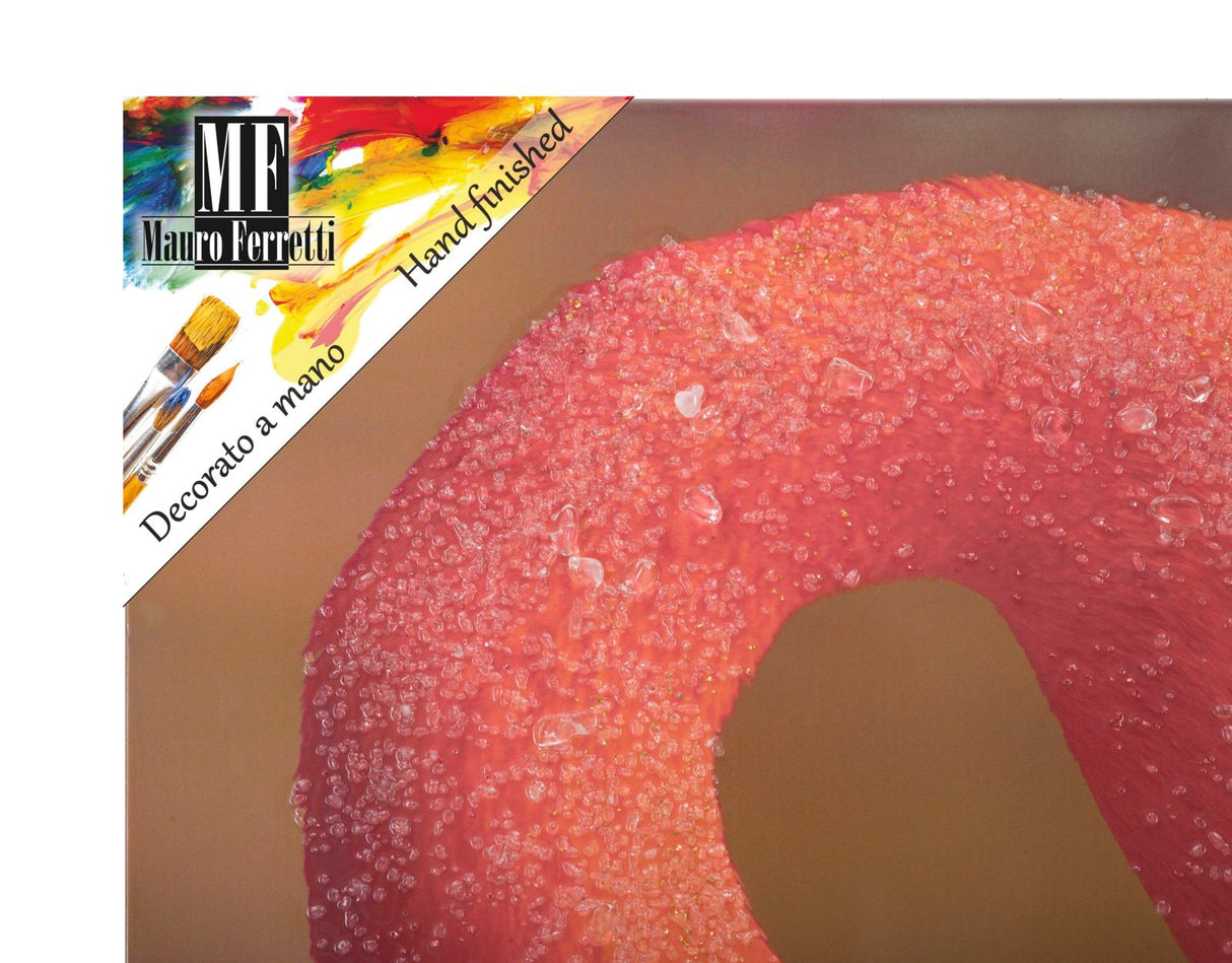 STAMPA SU TELA CON APPLICAZIONI -A- FLAMINGO - FERRETTI