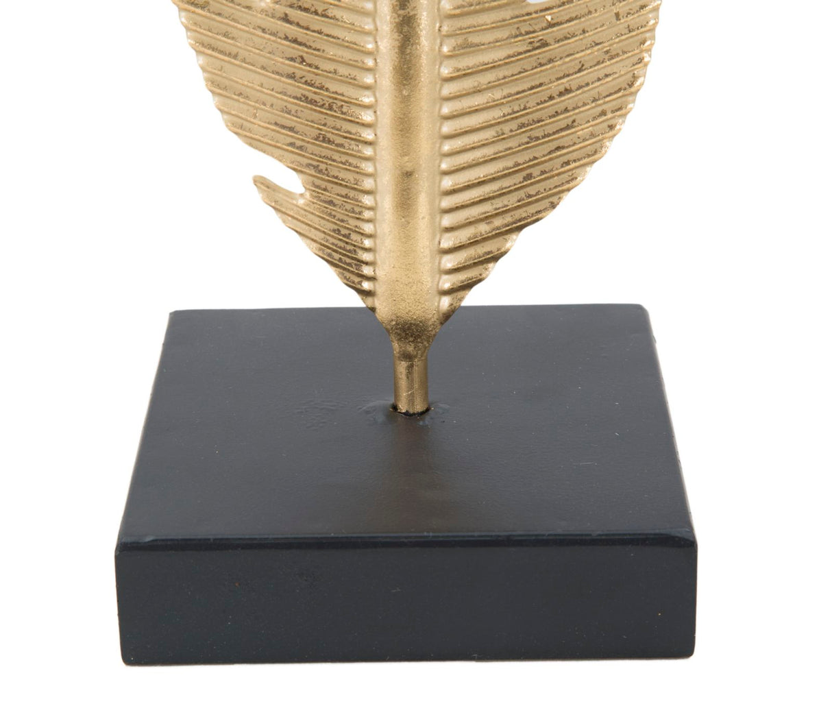 SCULTURA FOGLIA C/PORTA CANDELA GLAM - FERRETTI