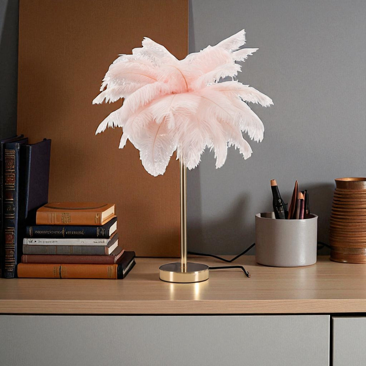 LAMPADA DA TAVOLO PALM ROSA - FERRETTI