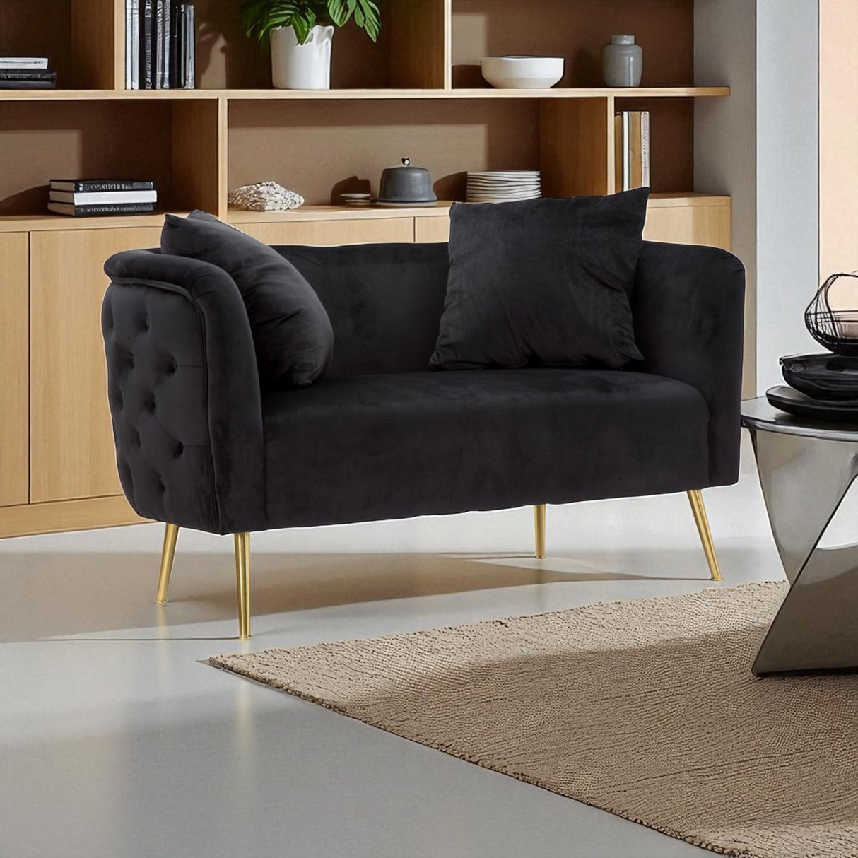 DIVANETTO BUCAREST NERO - FERRETTI