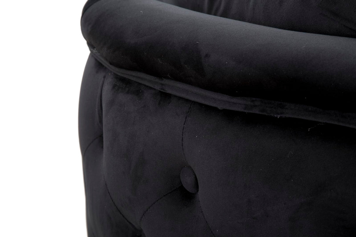 DIVANETTO BUCAREST NERO - FERRETTI