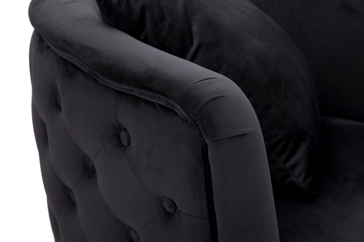 POLTRONA BUCAREST NERO - FERRETTI