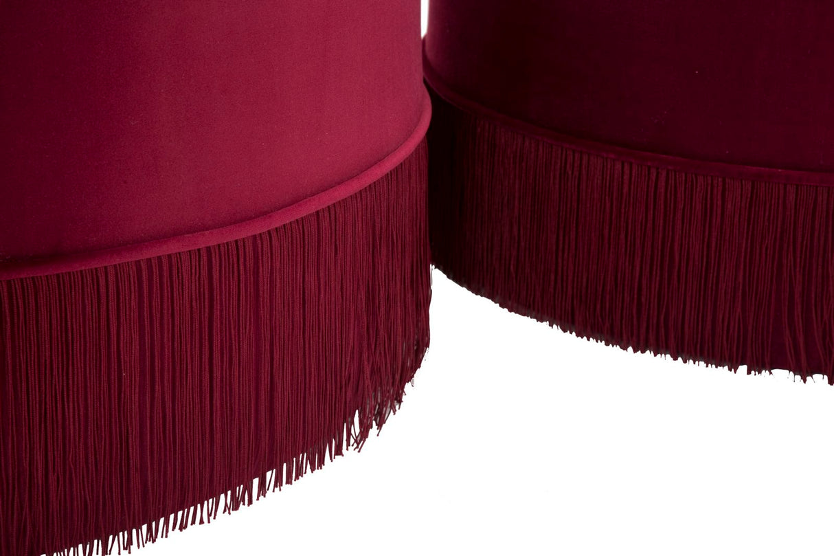 PUFF/CONTENITORE LINES NEW COPPIA BORDEAUX - FERRETTI