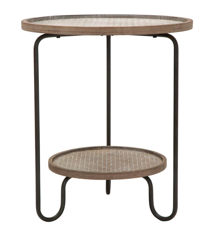 TAVOLINETTO AREX 2 RIPIANI CM  Ø 48X54
