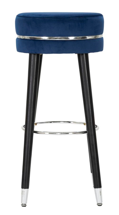 SGABELLO BAR PARIS BLU/SILVER - FERRETTI