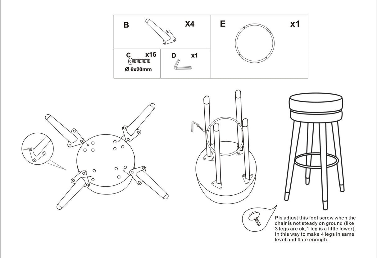 SGABELLO BAR PARIS GRIGIO/SILVER - FERRETTI