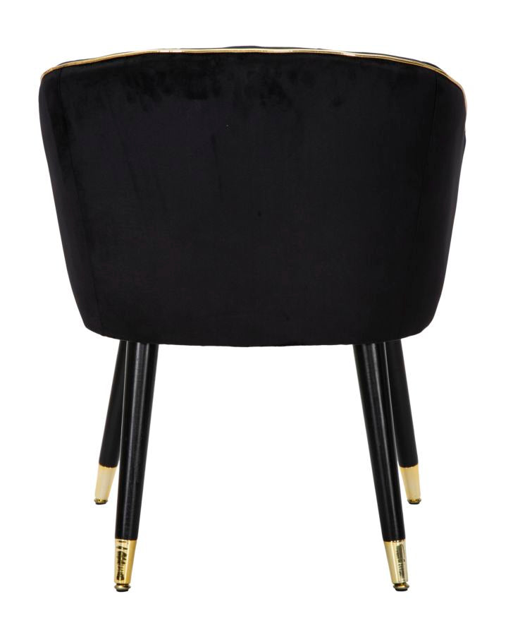 POLTRONA PARIS NERA/GOLD - FERRETTI