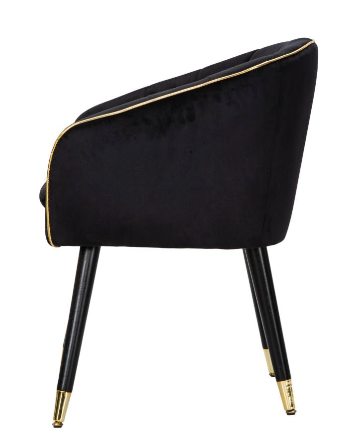 POLTRONA PARIS NERA/GOLD - FERRETTI