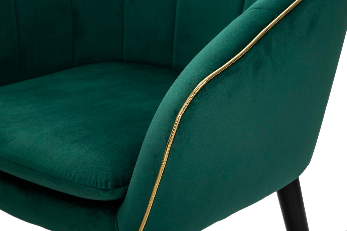 POLTRONA PARIS VERDE/GOLD - FERRETTI