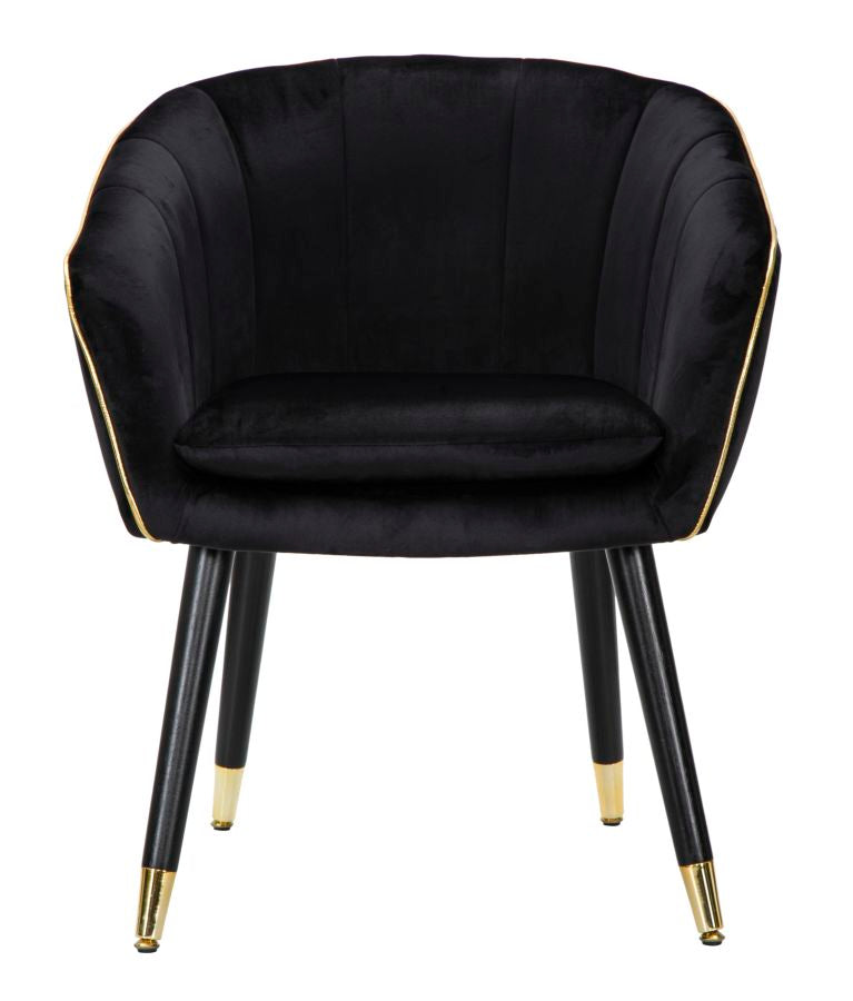 POLTRONA PARIS NERA/GOLD - FERRETTI