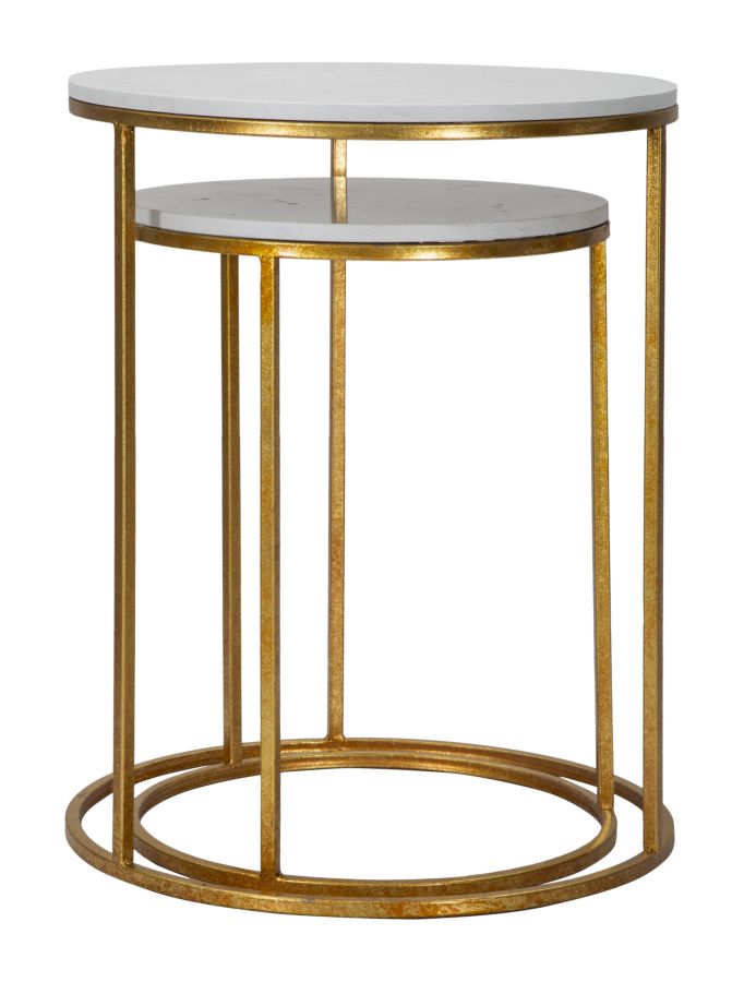 TAVOLINETTI SIMPLY MARBLE COPPIA - FERRETTI