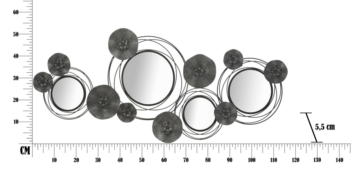 PANNELLO/SPECCHIO DARK ROUND - FERRETTI