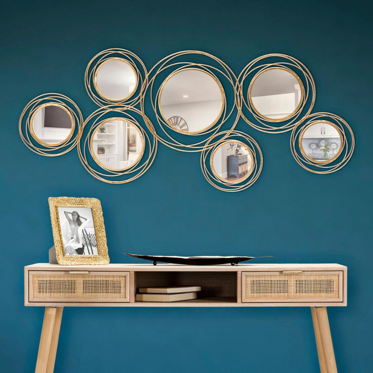 PANNELLO/SPECCHIO GOLD ROUND - FERRETTI
