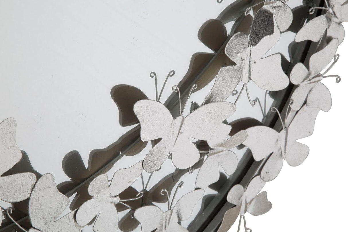 SPECCHIO FARFALLE ROUND SILVER - FERRETTI