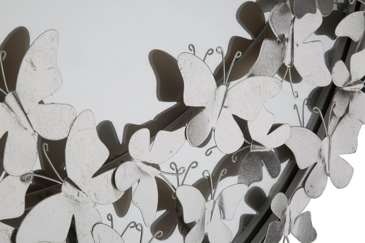 SPECCHIO FARFALLE ROUND SILVER - FERRETTI