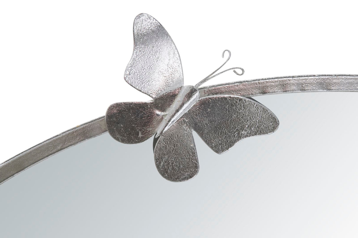 SPECCHIO FARFALLE ROUND SILVER - FERRETTI