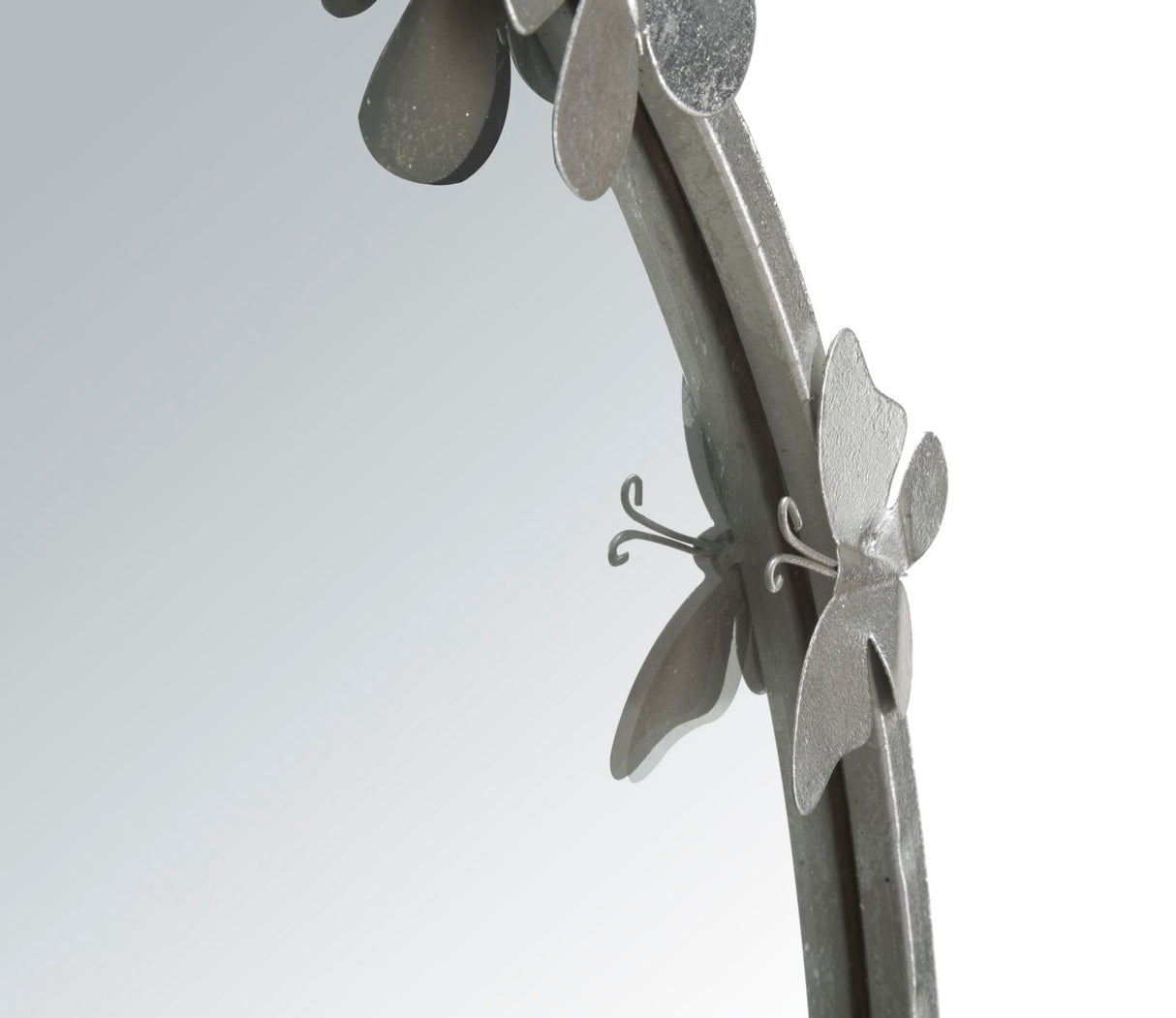 SPECCHIO FARFALLE ROUND SILVER - FERRETTI