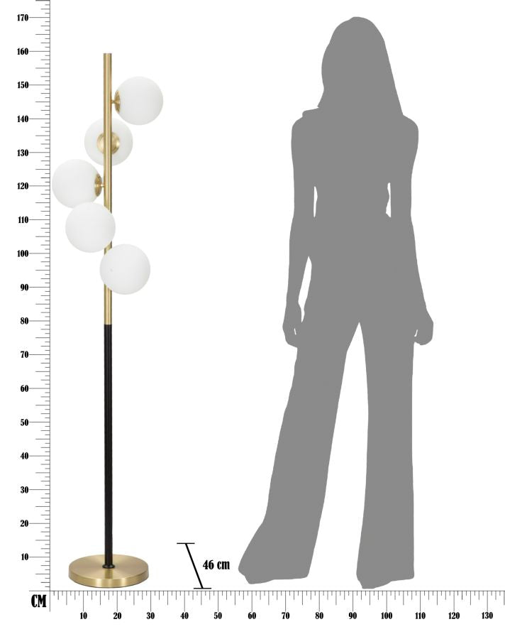 LAMPADA DA TERRA GLAMY DARK - FERRETTI