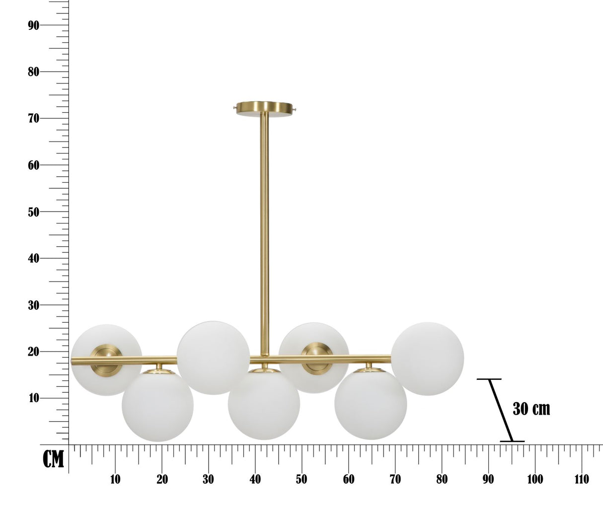 LAMPADARIO GLAMY 7 LUCI - FERRETTI