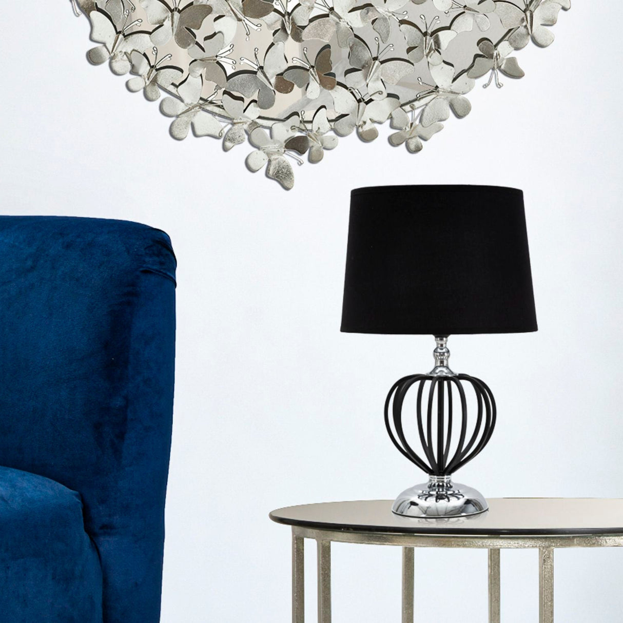 LAMPADA DA TAVOLO DARKY SILVER - FERRETTI