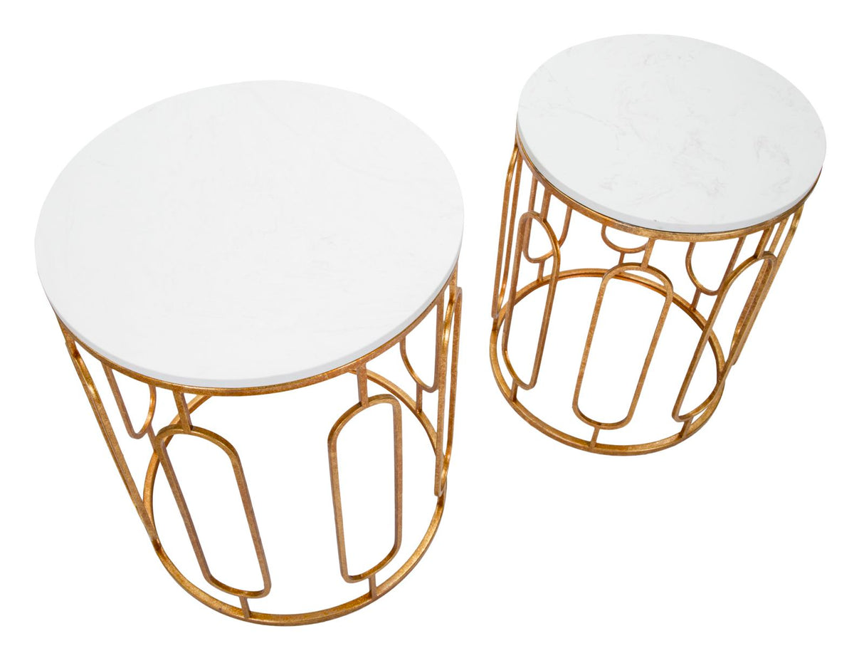 TAVOLINETTI TORY MARBLE COPPIA - FERRETTI