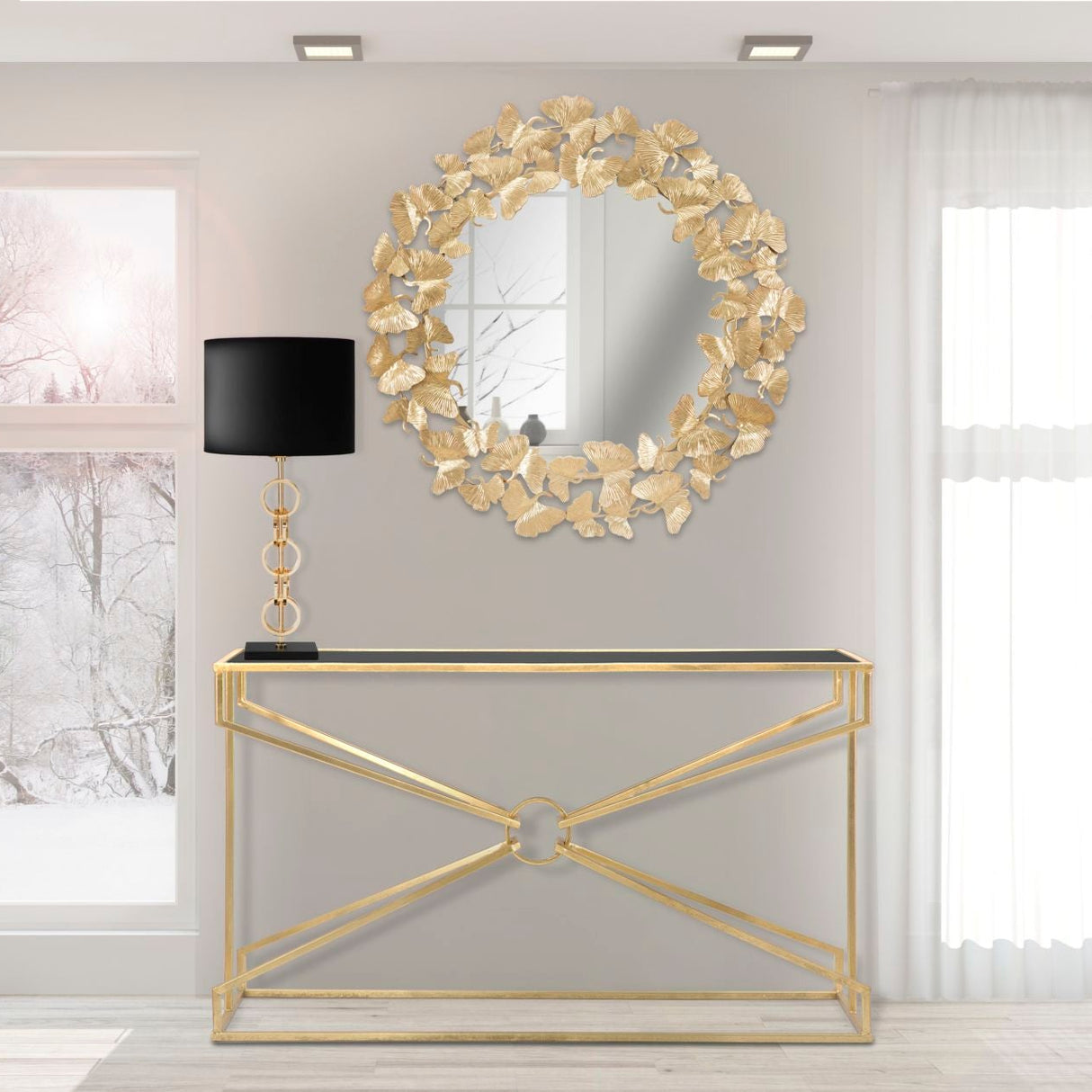 SPECCHIO FOGLIE ROUND - FERRETTI