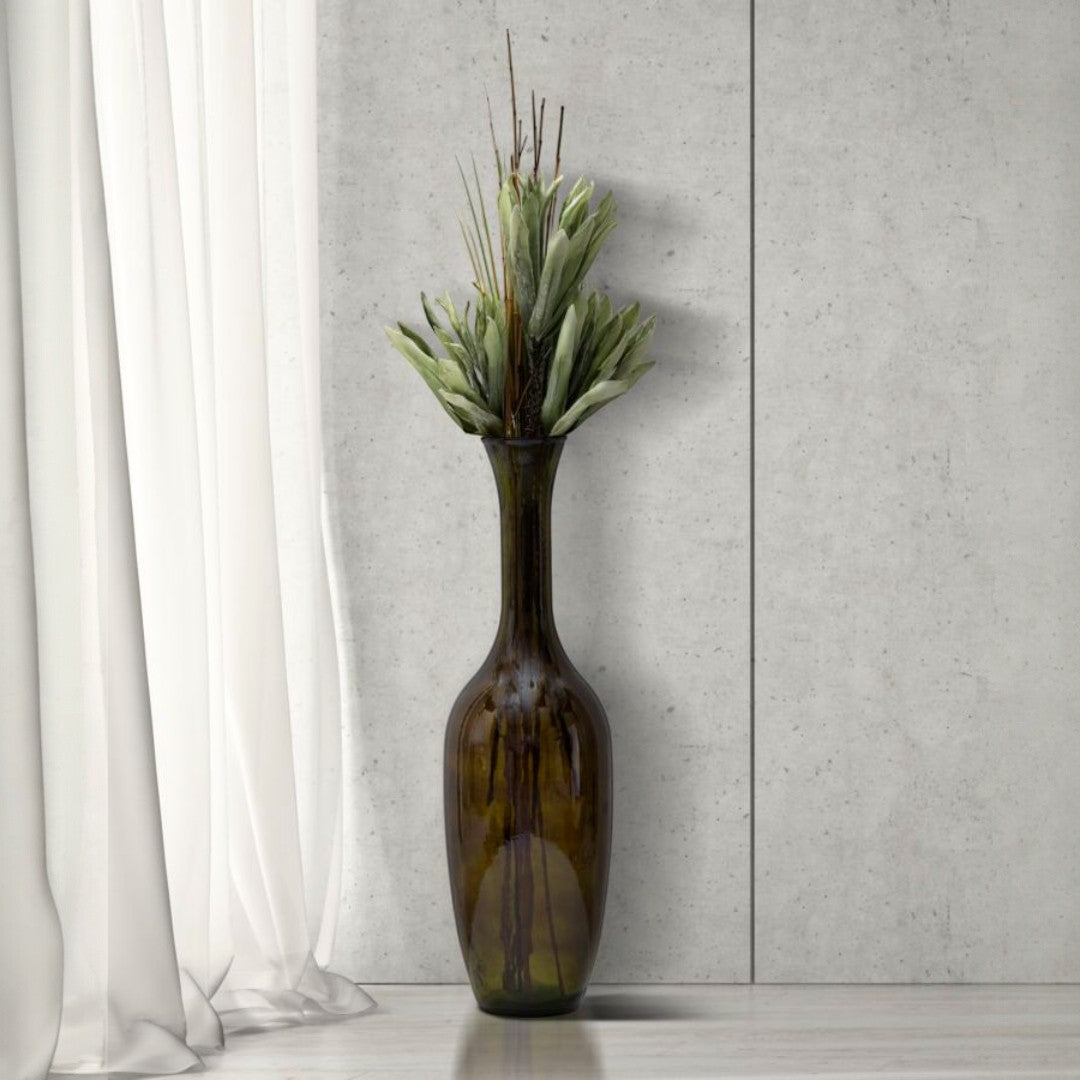 VASO JARRON VETRO RICICLATO GREEN (MADE IN SPAIN) - FERRETTI