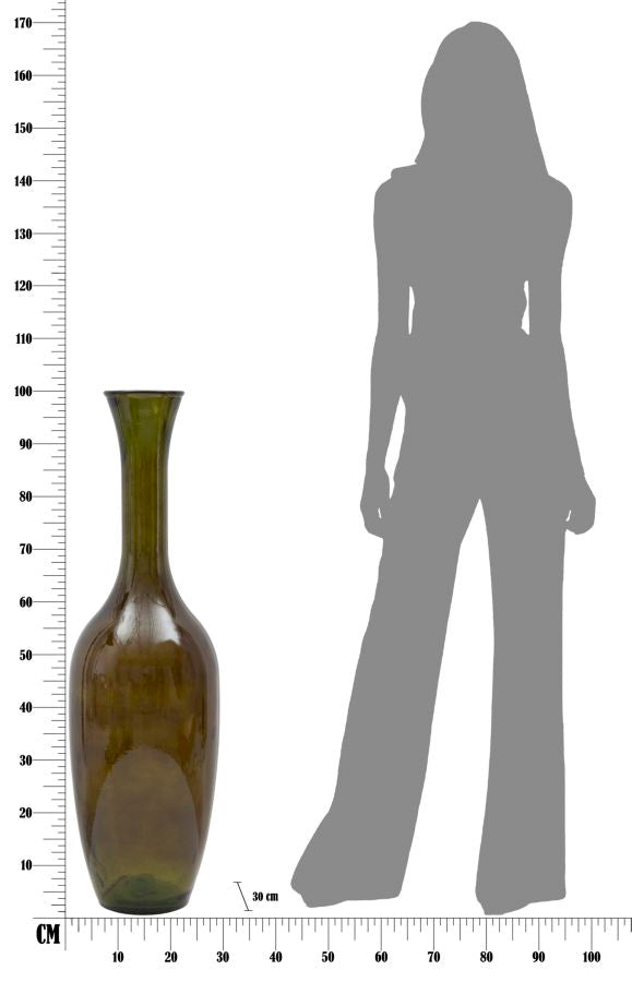 VASO JARRON VETRO RICICLATO GREEN (MADE IN SPAIN) - FERRETTI