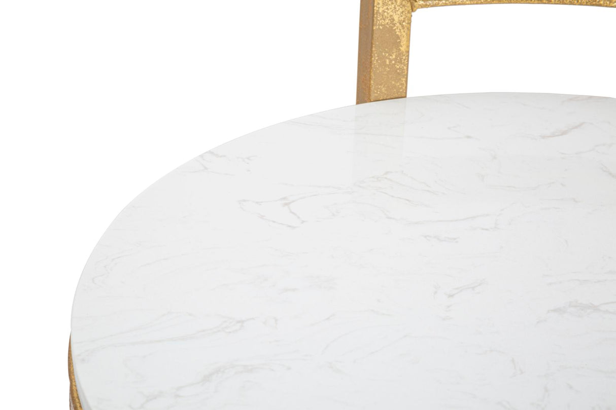 TAVOLINETTO ROUND MARBLE - FERRETTI