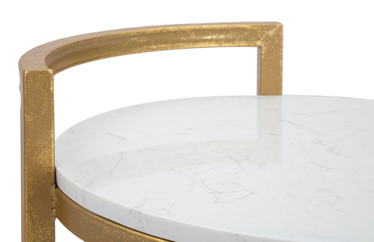 TAVOLINETTO ROUND MARBLE - FERRETTI