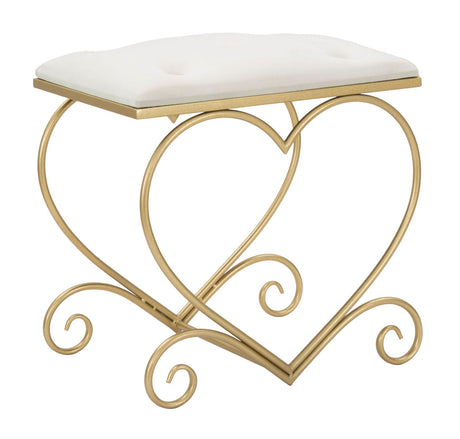 SGABELLO HEART CREMA CM 50X37