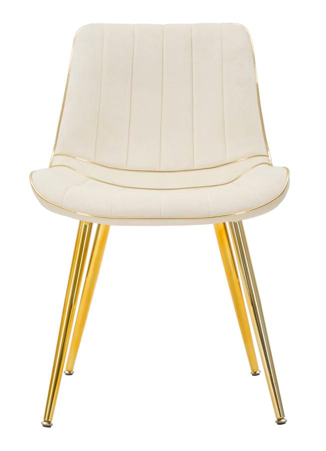 SEDIA PARIS CREMA/GOLD SET 2 PZ - FERRETTI