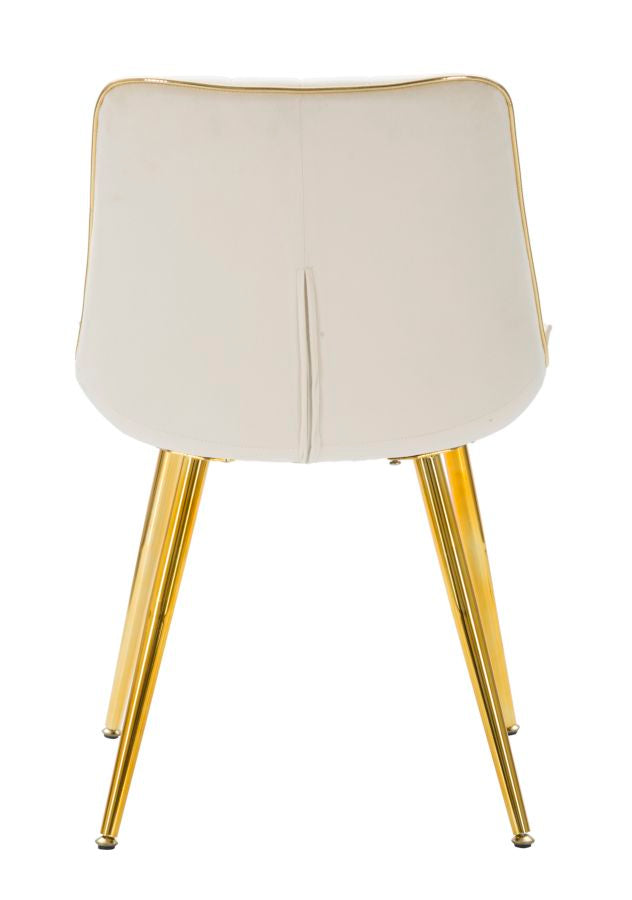 SEDIA PARIS CREMA/GOLD SET 2 PZ - FERRETTI