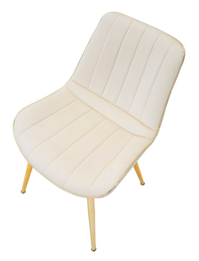SEDIA PARIS CREMA/GOLD SET 2 PZ - FERRETTI