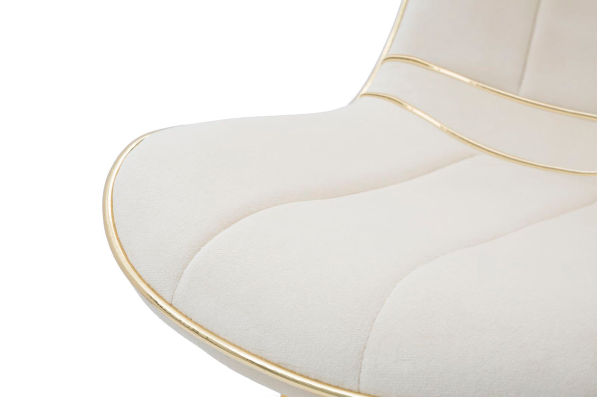 SEDIA PARIS CREMA/GOLD SET 2 PZ - FERRETTI