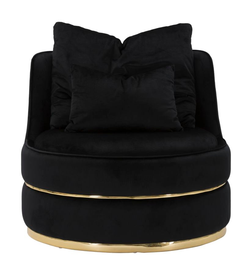 POLTRONA PARIS SPACE NERO/GOLD - FERRETTI