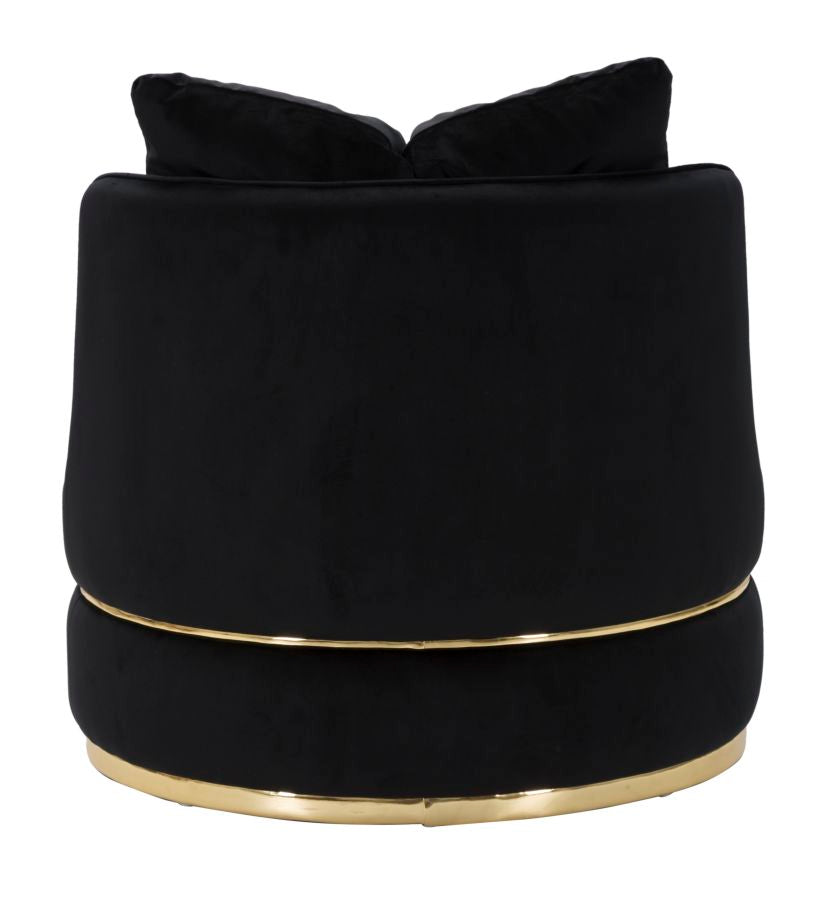 POLTRONA PARIS SPACE NERO/GOLD - FERRETTI