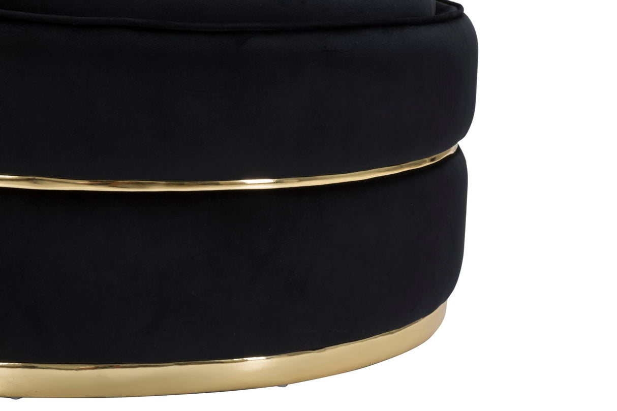 POLTRONA PARIS SPACE NERO/GOLD - FERRETTI