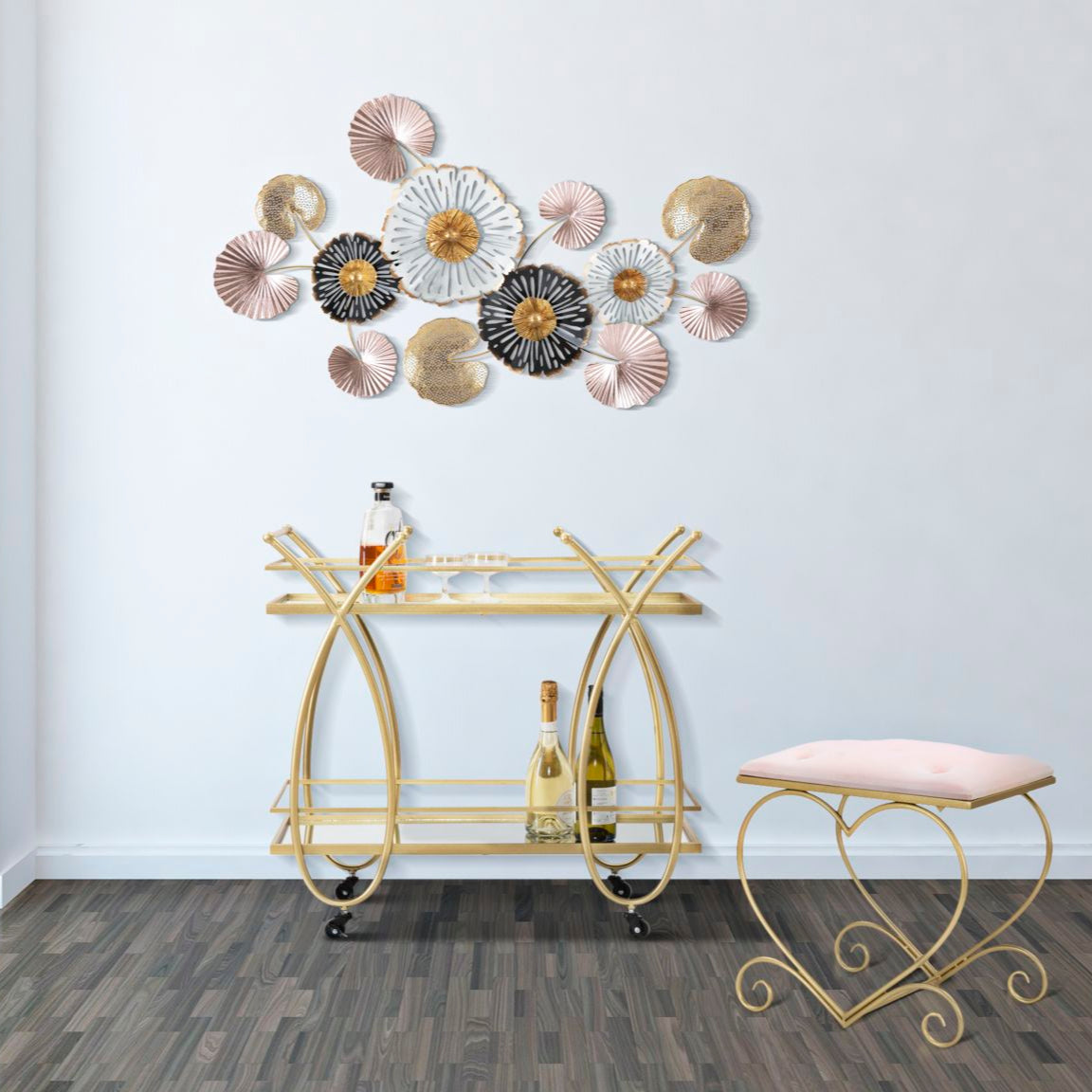 SGABELLO HEART ROSA - FERRETTI