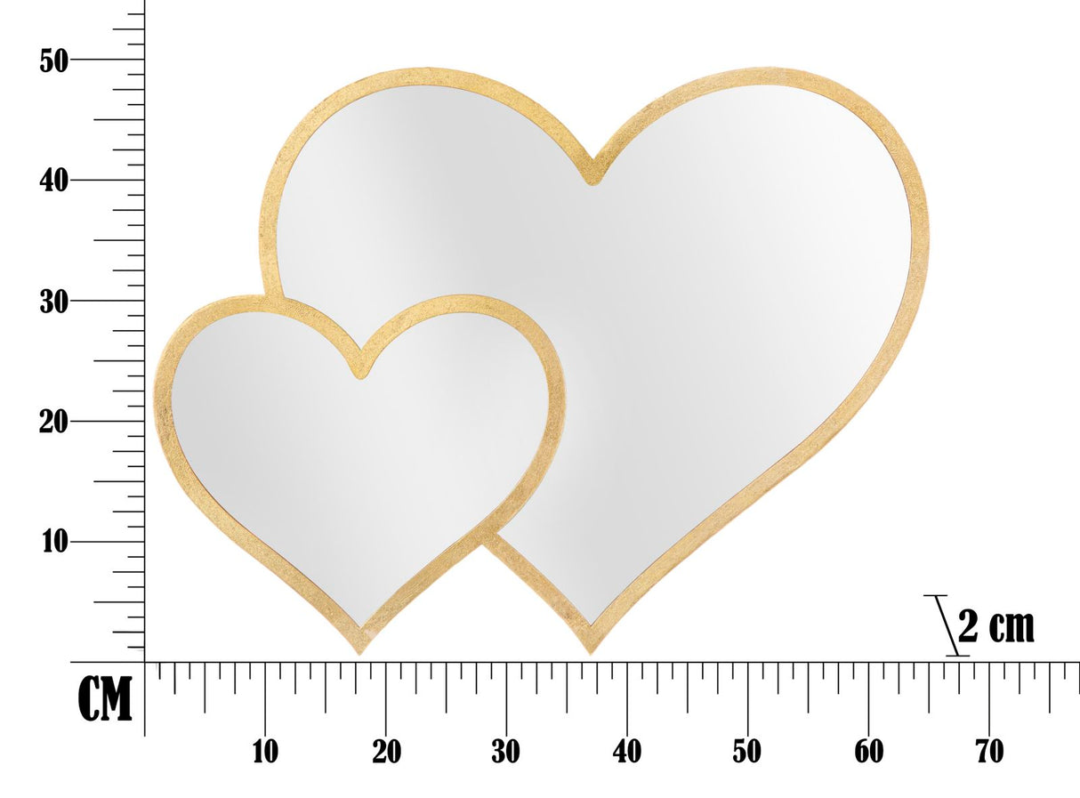 SPECCHIO GLAM DOUBLE HEART - FERRETTI