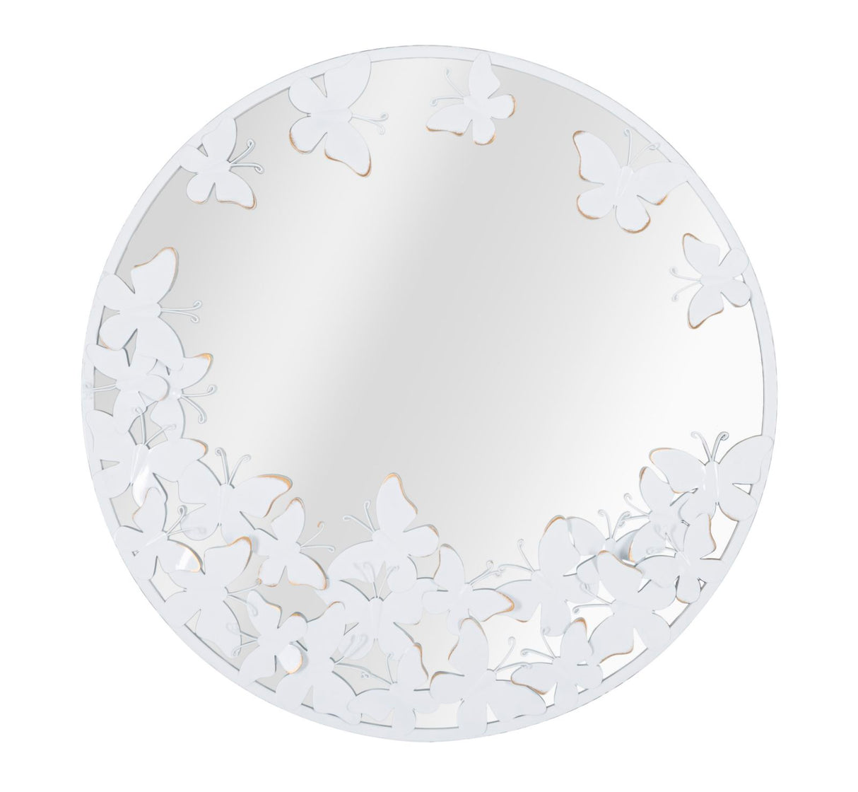 SPECCHIO ROTONDO WHITE BUTTERFLY CM 62