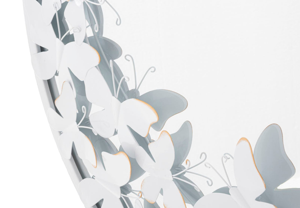 SPECCHIO ROTONDO WHITE BUTTERFLY - FERRETTI