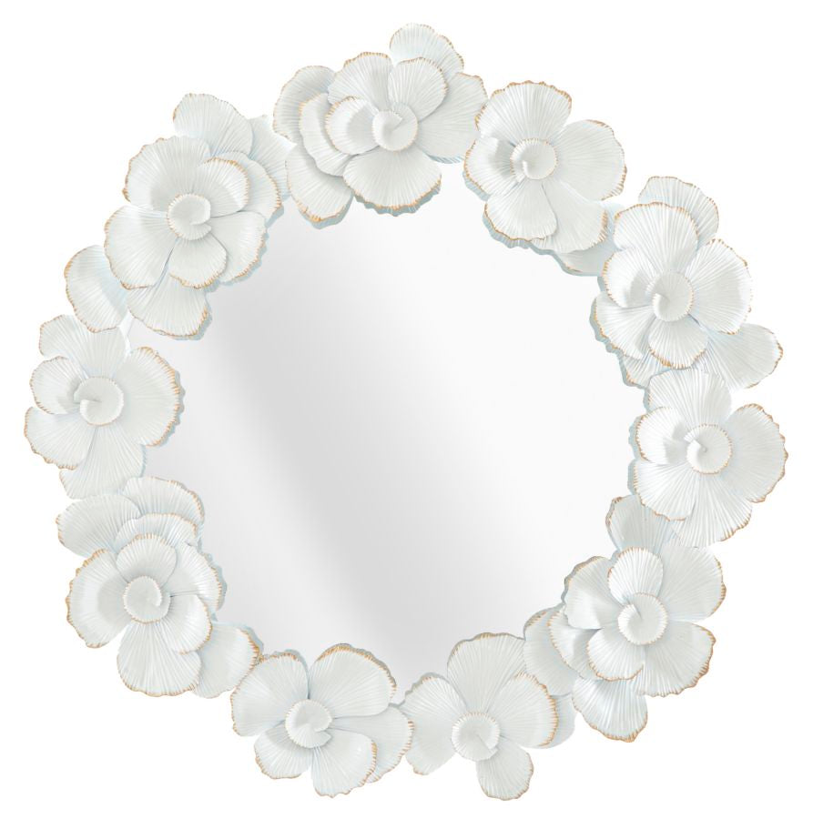 SPECCHIO WHITE FLOWER CM 82X2