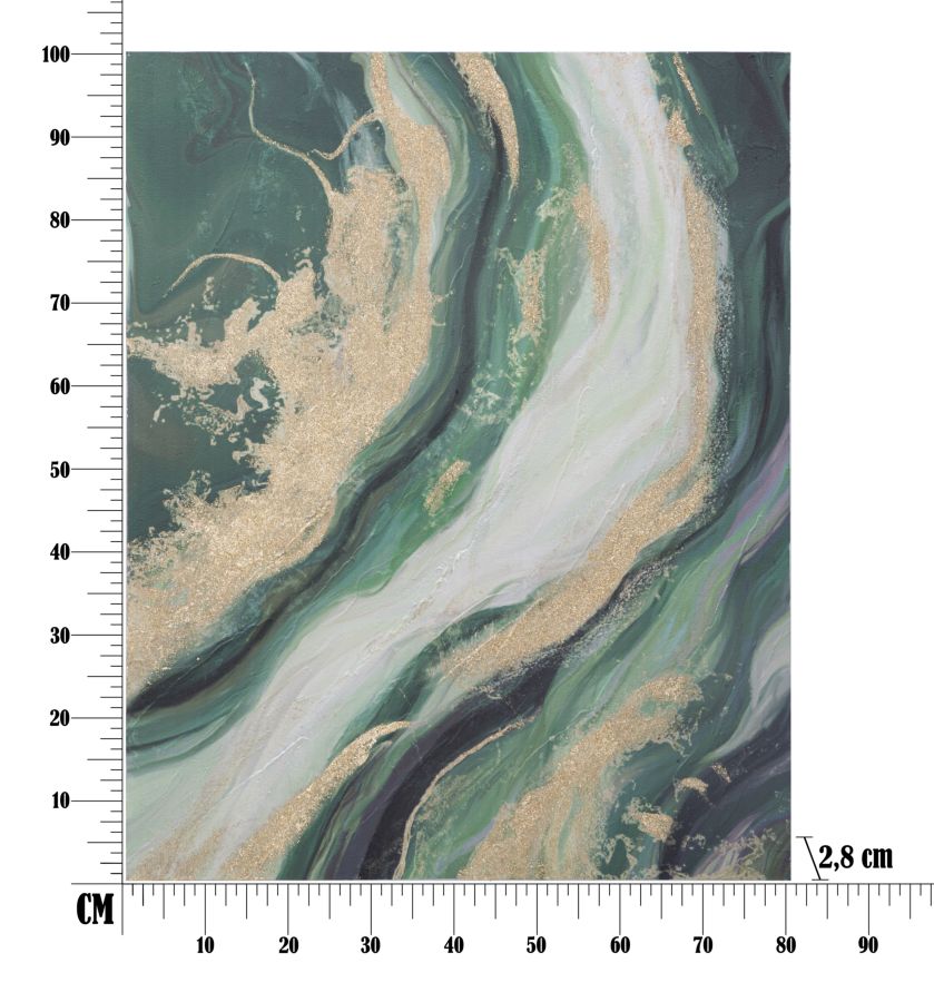 DIPINTO SU TELA GREENERY - FERRETTI