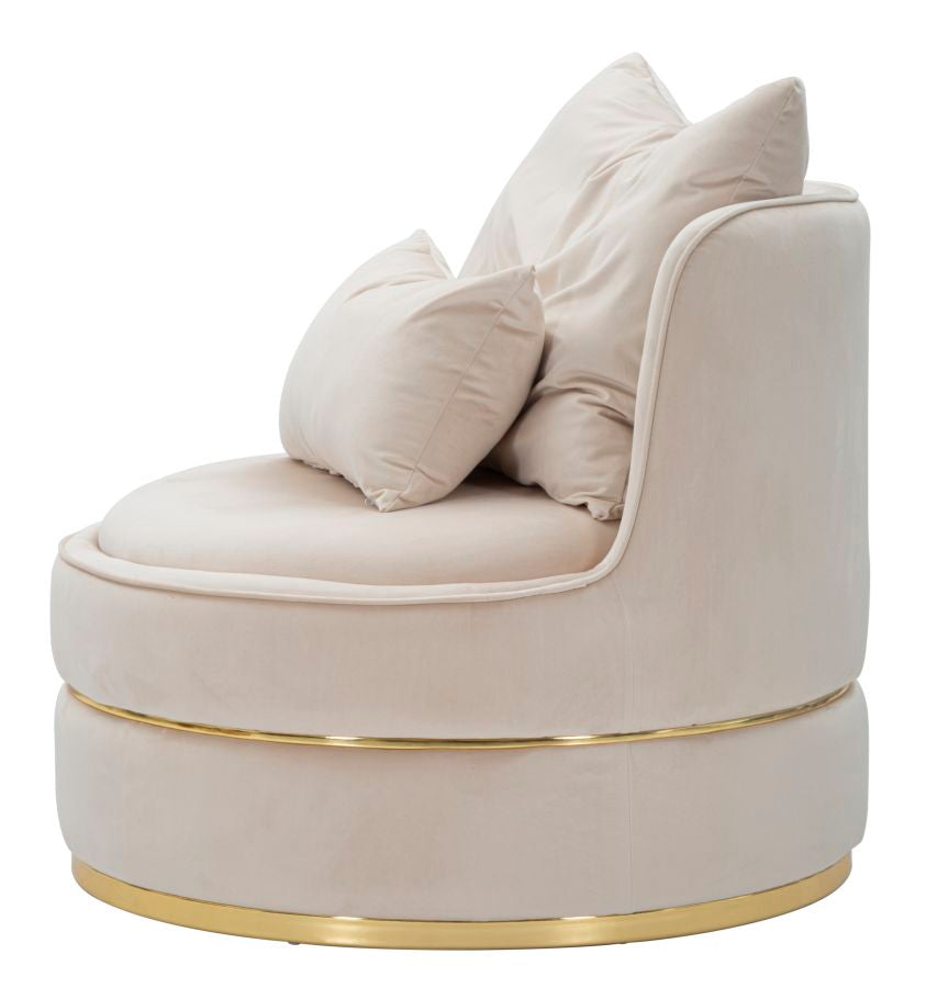 POLTRONA PARIS SPACE CREMA/GOLD - FERRETTI