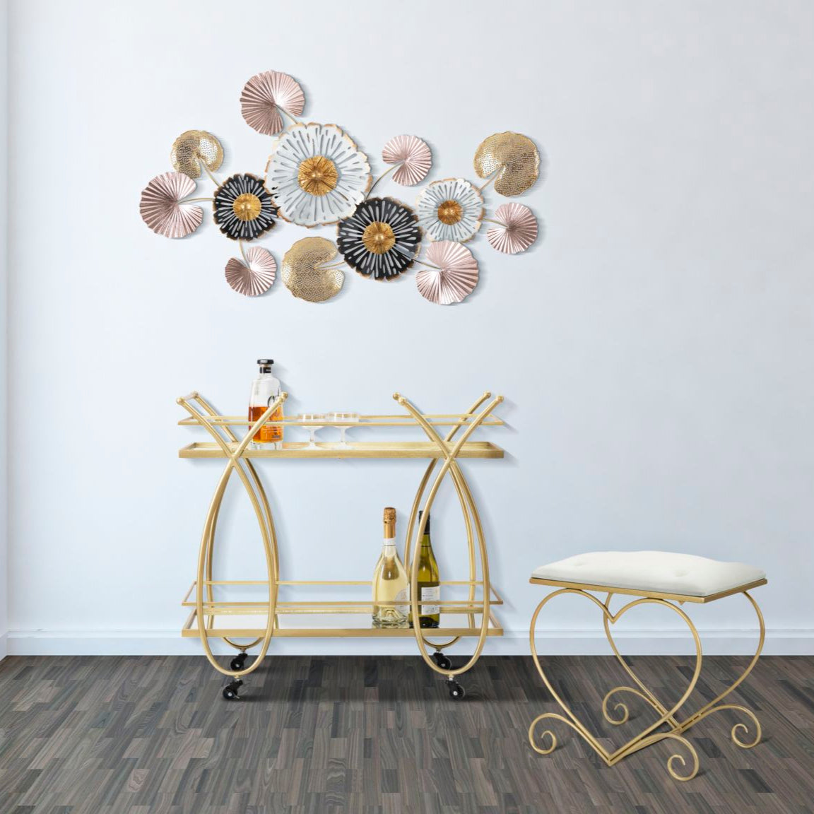 SGABELLO HEART CREMA - FERRETTI